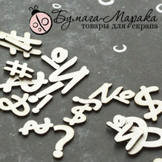 Чіпборд набір "Конфетті Значки" №1, 10 * 15 см, 28 шт 