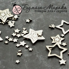 Чіпборд набір "Конфетті Зірочки" №1, 10 * 15 см