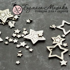 Чіпборд набір "Конфетті Зірочки" №1, 10 * 15 см