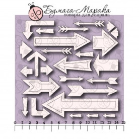 Чипборд набор "Стрелки" №1, 15*15 см, 31 шт