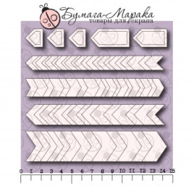 Чіпборд набір "Шеврони" №1, 15 * 15 см, 79 шт