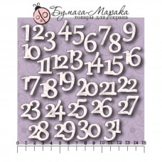 Чіпборд Набір чисел від 1 до 31, 15 * 15 см, 31 шт