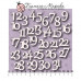 Чіпборд Набір чисел від 1 до 31, 15 * 15 см, 31 шт