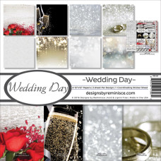Набір паперу Wedding Day, 30 * 30 см, 8 листів + ​​лист з наклейками від Reminisce