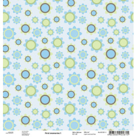 Аркуш паперу для скрапбукінгу "First memories1", 30 * 30 см від ROSA