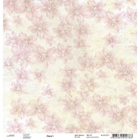 Аркуш паперу для скрапбукінгу "Flora 1", 30 * 30 см від ROSA