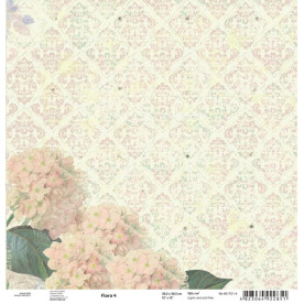 Аркуш паперу для скрапбукінгу "Flora 4", 30 * 30 см від ROSA