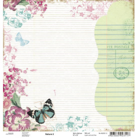 Аркуш паперу для скрапбукінгу "Nature 2", 30 * 30 см від ROSA