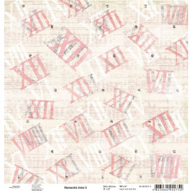 Лист бумаги для скрапбукинга "Romantic time 3", 30*30 см от ROSA