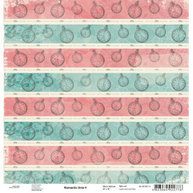 Аркуш паперу для скрапбукінгу "Romantic time 4", 30 * 30 см від ROSA