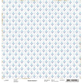 Аркуш паперу для скрапбукінгу "Sweet dreams1", 30 * 30 см від ROSA