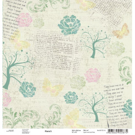 Аркуш паперу для скрапбукінгу "Sweet dreams5", 30 * 30 см від ROSA