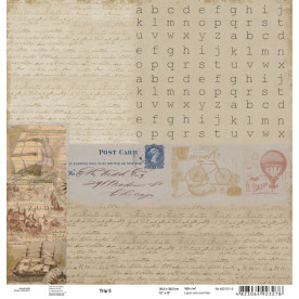 Аркуш паперу для скрапбукінгу "Trip5", 30 * 30 см від ROSA