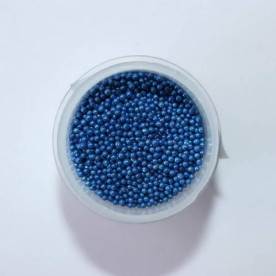Микробисер темно-синего цвета, Margo, 1 мм, 15 г