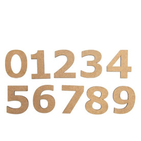 Заготівля Цифри 7, МДФ, висота 3 см, 1 шт від ROSA Talent