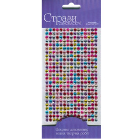 Стрази самоклеючі Асорті 5мм,  ROSA Talent