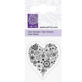 Штамп акриловый Цветочное сердце 5х6см, Knorr Prandell