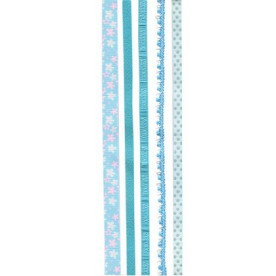 Набор лент на клеевой основе "Голубые Сны", 5 шт по 30,5 см от ROSA