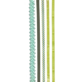 Набір стрічок на клейовий основі "Оливкові", 5 шт по 30,5 см від ROSA