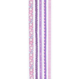 Набор лент на клеевой основе "Фиолетовые", 5 шт по 30,5 см от ROSA