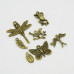 Набір підвісок "Жучки", антична бронза, 7 шт