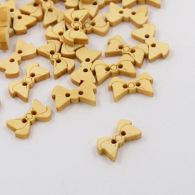 Пуговица деревянная "Бантик", 17*10 мм , 1 шт