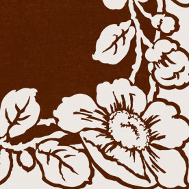 Одностороняя бумага для скрапбукинга Brown Jumbo Flower от Jenni Bowlin