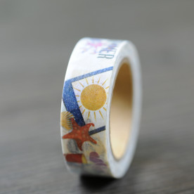 Декоративний скотч "Літо", 15 мм, 10 м, 1 шт