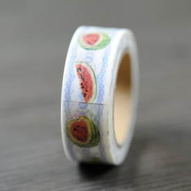 Декоративный скотч "Watermelon", 15 мм, 10 м, 1 шт