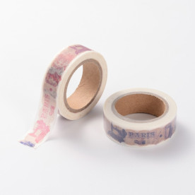 Декоративный скотч "Париж", 15 мм, 10 м, 1 шт