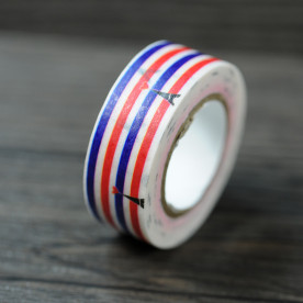 Декоративный скотч "Полосы", 15 мм, 10 м, 1 шт