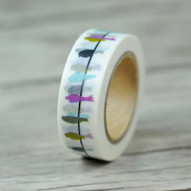 Декоративный скотч "Птички на проводе", 15 мм, 10 м, 1 шт