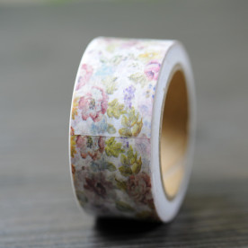 Декоративный скотч "Цветы", 20 мм, 10 м