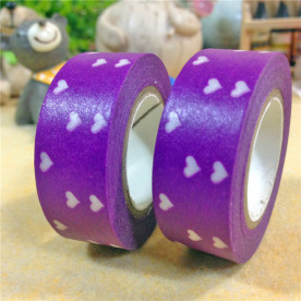 Декоративный скотч с узором, фиолетовый цвет, 15 мм, 10 м