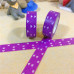 Декоративный скотч с узором, фиолетовый цвет, 15 мм, 10 м