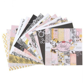 Набір паперу Stylish club, Мінні Маус 12 аркушів, 30 * 30 см, 160 г / м2