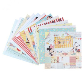 Набор бумаги "Летние денечки", 12 листов, 30*30 см, 160 г/м2