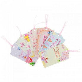 Набір тегів для скрапбукінгу "Солодкий", 6 шт, 5 * 9 см від АртУзор