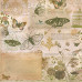 Односторонняя скрапбумага Mariposa Butterfly Collage with Gold Foil от DCWV