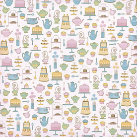 Односторонняя скрапбумага Tea Party with Glitter от DCWV