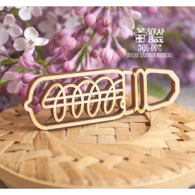 Чипборд "Винтажная лампочка", 60*18 мм от Scrapbox