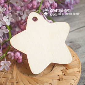 Чипборд "Звездочка", 60*57 мм от Scrapbox