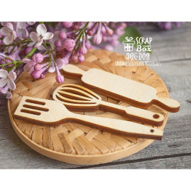 Чіпборд "Кухонний набір", 69 * 14 мм від Scrapbox