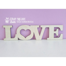 Чипборд надпись "Love", 219*58 мм от Scrapbox