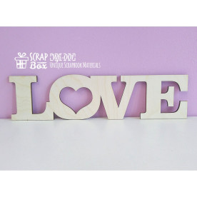 Чіпборд напис "Love", 219 * 58 мм від Scrapbox