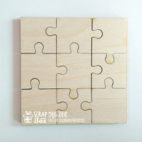 Чипборд "Пазлы", 80*80 мм от Scrapbox
