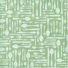 Односторонняя скрапбумага Silverware with Glitter от DCWV