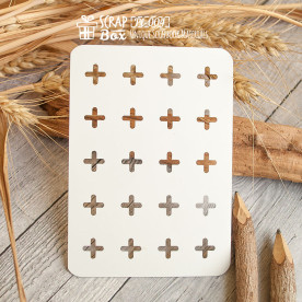 Чипборд Карточка Крестики, 100*75 мм от Scrapbox