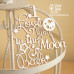 Чипборд  "I love you to the moon and back", 65*71 мм от Scrapbox