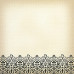 Односторонняя бархатная скрапбумага Black Flocked Paper - Bottom Edge от DCWV